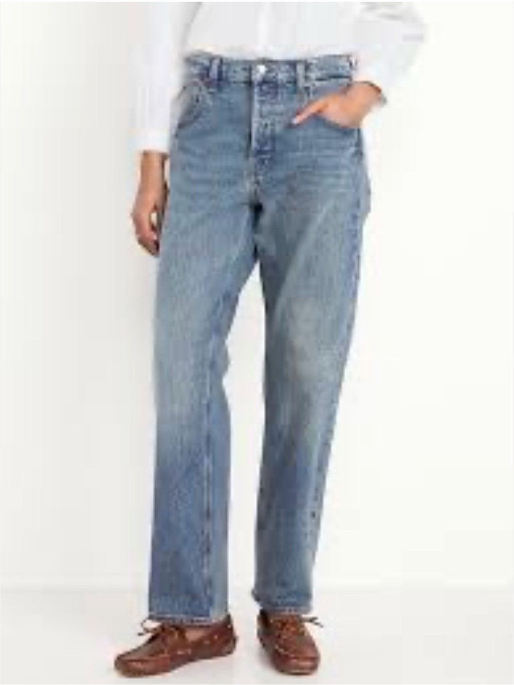 Old Navy Mid Rise Straight Slouchy denim Jeans-Size 18